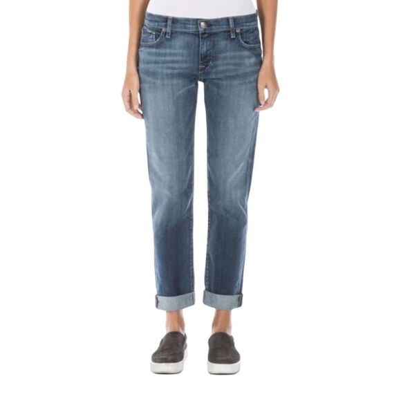 AXL Fidelity Denim Exile Vintage Girlfriend Slouchy Mid Rise Jeans - Picture 1 of 13